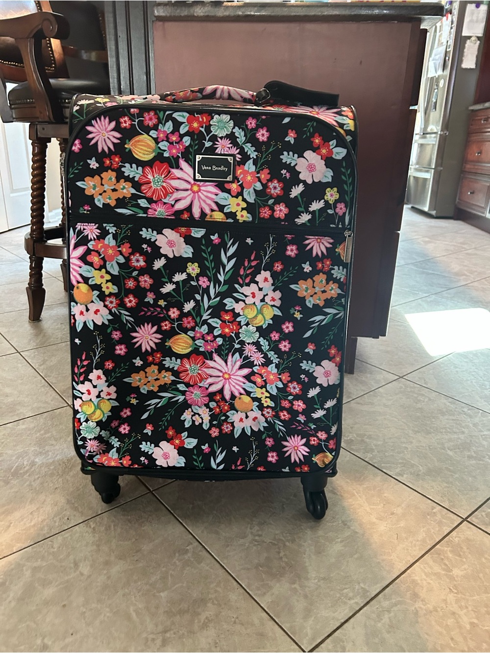Floral luggage